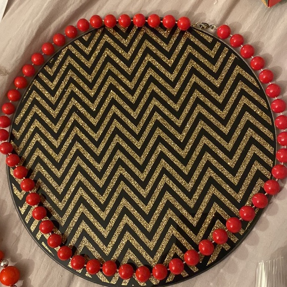 Traded *  🥳HP🥳 Red Earrings, Necklace and Bracelet Set - Picture 4 of 4